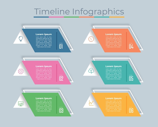 Cronograma infográficos design ícones de marketing diagrama de fluxo de trabalho visualização anual de dados de negócios