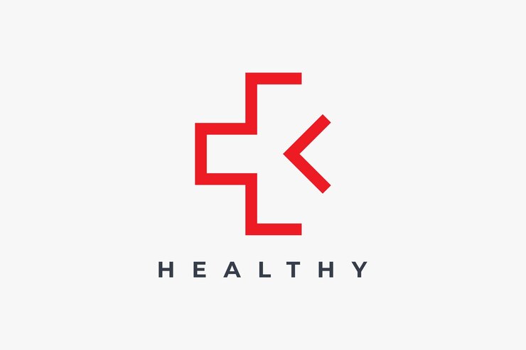 Vetor cruz médica simples com ícone de flecha logotipo medicina de saúde hospital médico farmácia clínica ajuda