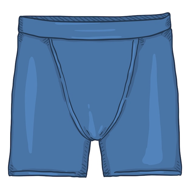 Vetor cuecas masculinas masculinas de desenho vetorial azul midway