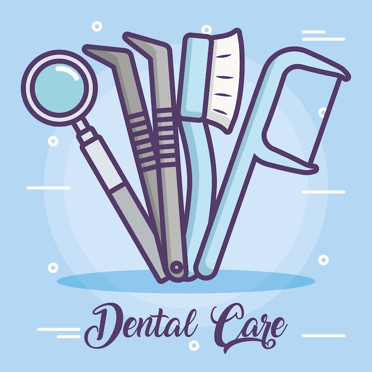 Vetor cuidados dentários