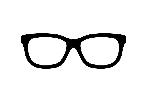 Óculos isolados no fundo branco