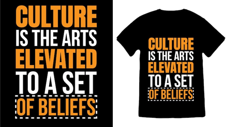 Vetor cultura da tipografia design de t-shirts