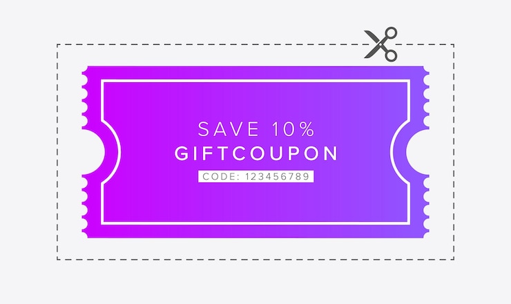 Vetor cupom de desconto vector gift voucher