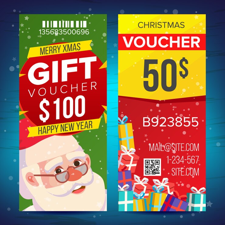 Vetor cupom de voucher