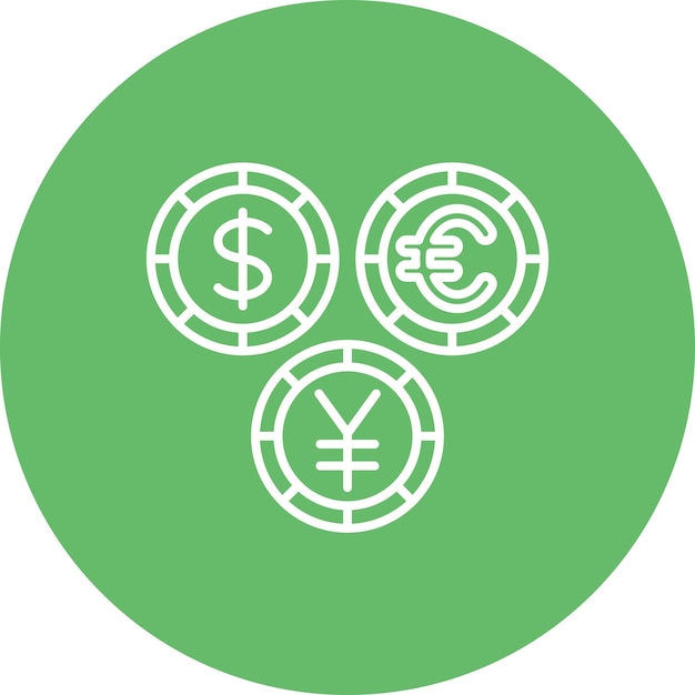 Vetor currencies icon