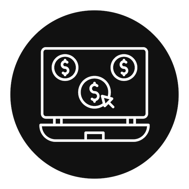 Custo por clique de ilustração vetorial