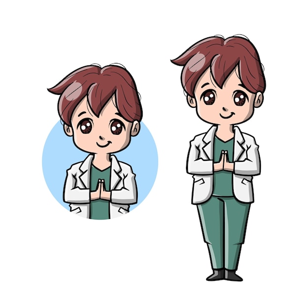 Cute doctor cartoon