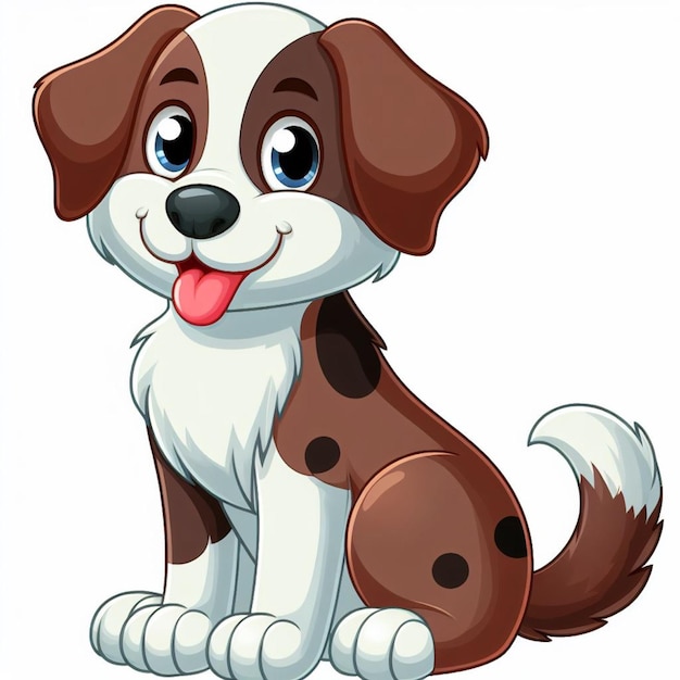 Vetor cute dogs vector ilustração de desenhos animados