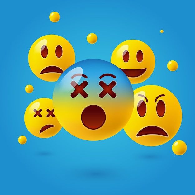 Cute emoticons set