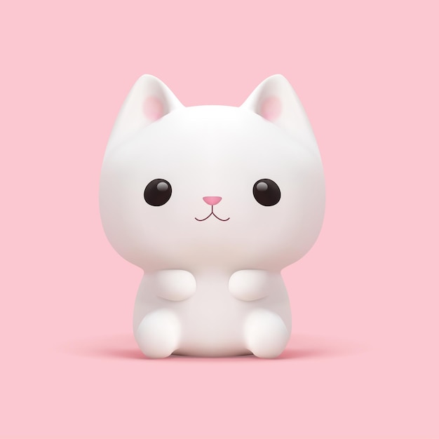 Gato, Felino, Gatinho, Kawaii, Carinhoso, Adorável, Gato branco