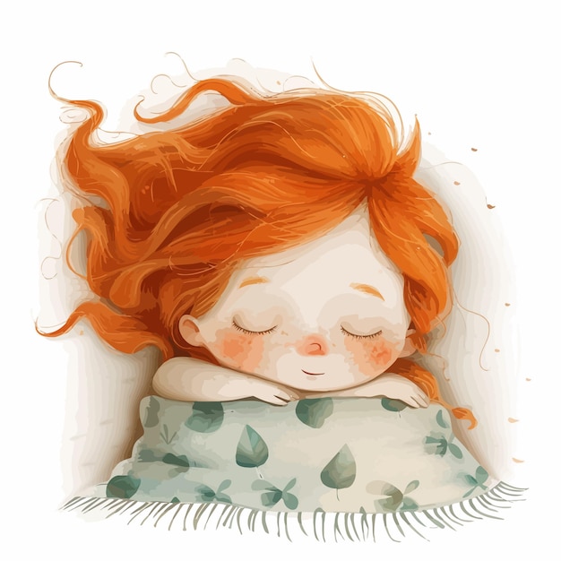 Cute_red_haired_little_girl_sleeping_sweetly