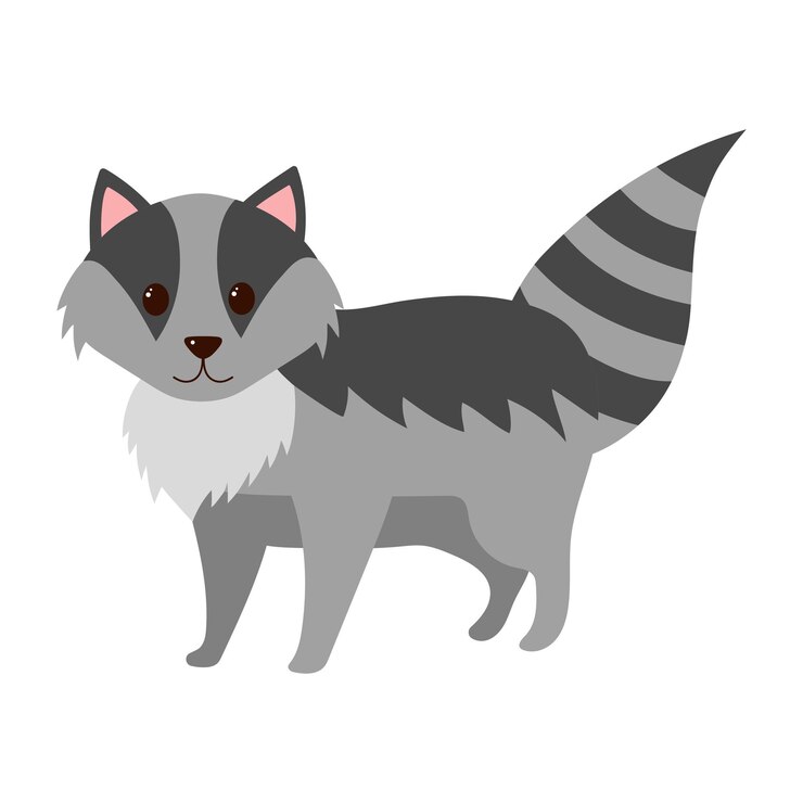 Vetor cute texugo animal de desenho animado da floresta ilustração vetorial
