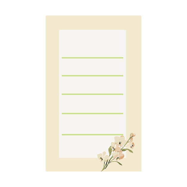 Vetor cute to do list notepad paper vector