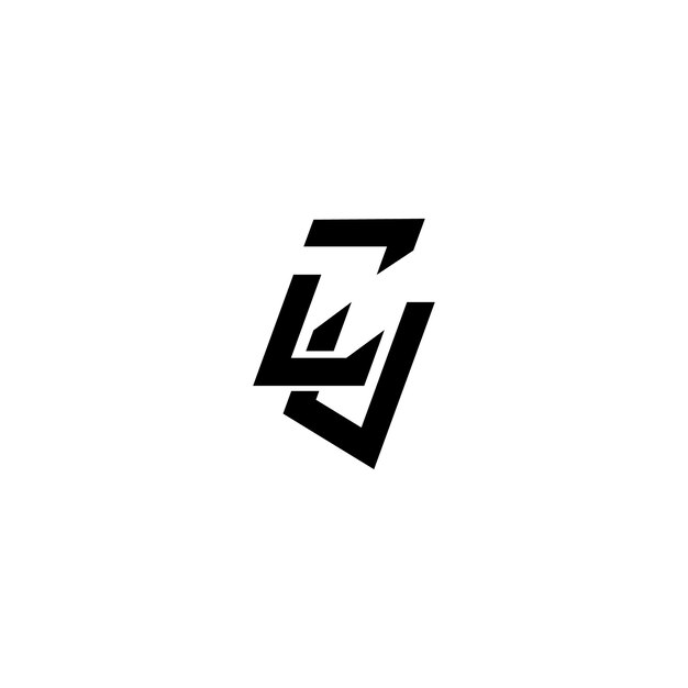 Vetor cv monograma logotipo design letra texto nome símbolo logotipo monocromático alfabeto caractere logotipo simples