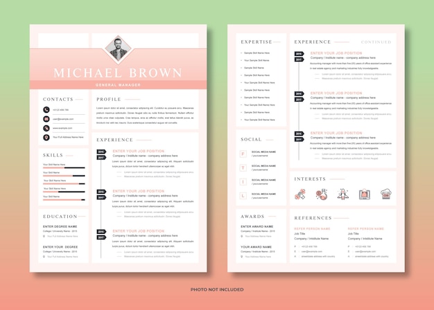 Cv template design