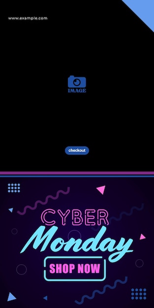 Cyber monday sale design vetorial de oferta especial para banner de fundo de cartaz de promoção