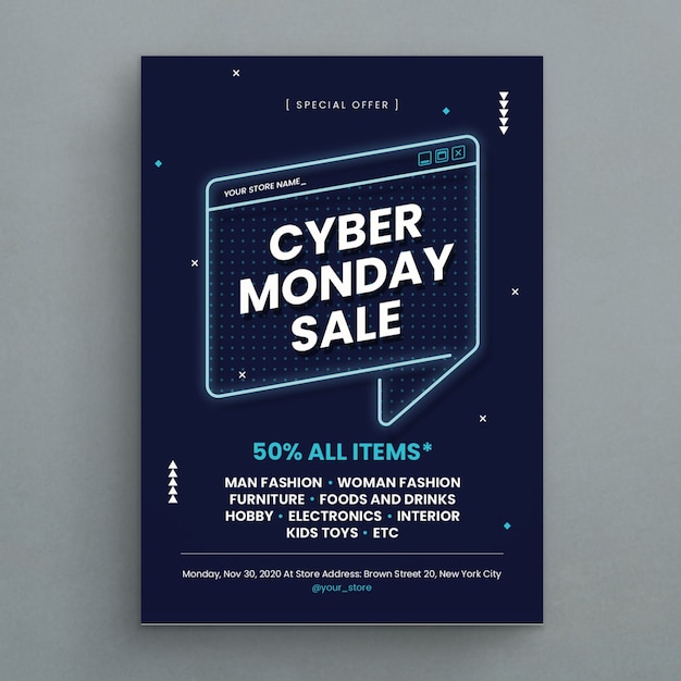 Vetor cyber monday