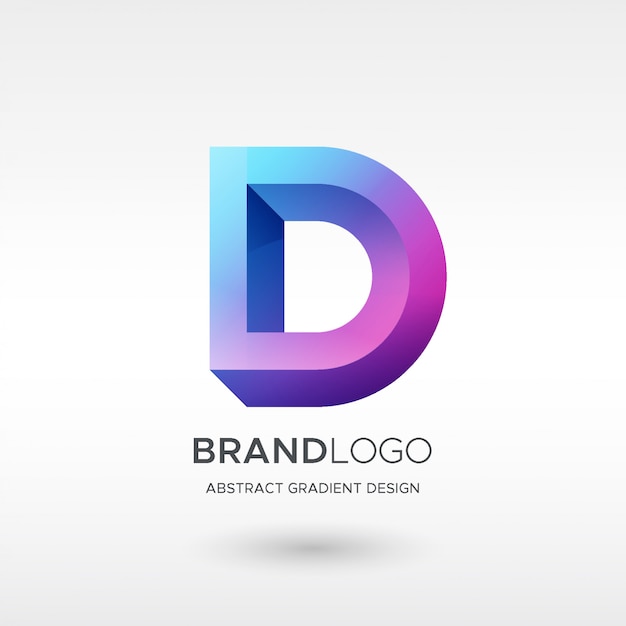 D gradient logo