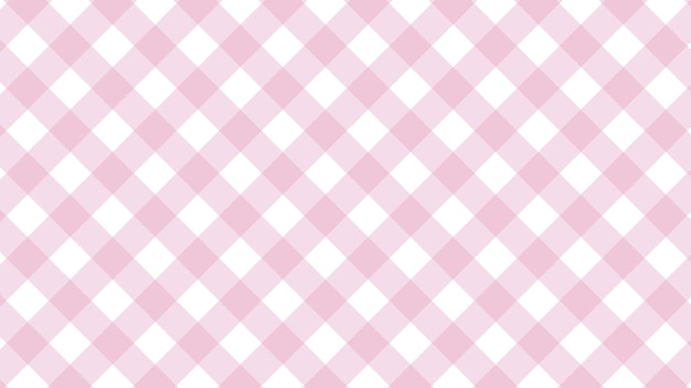 Damas de guingão cor-de-rosa estéticos xadrez xadrez padrão sem costura ilustração de fundo perfeito para papel de parede pano de fundo cartão postal banner