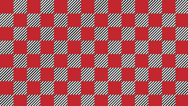 Damas de tartan de guingão vermelho e preto estéticos xadrez xadrez textura de fundo ilustração perfeita para banner papel de parede pano de fundo cartão postal