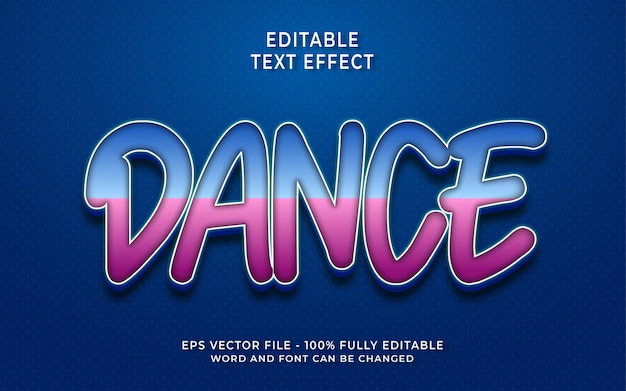 Dance text effect