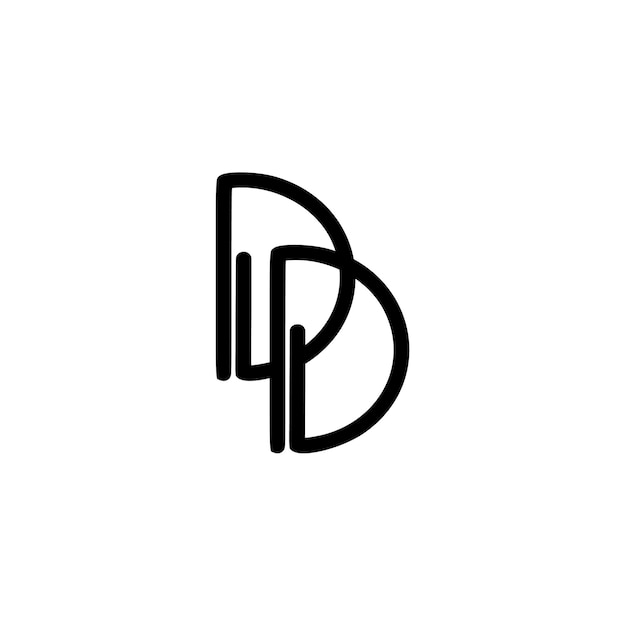 DD monograma logotipo design letra texto nome símbolo logotipo monocromático alfabeto personagem logotipo simples