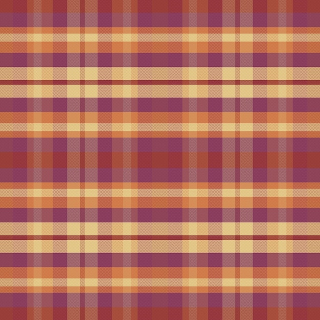 De fundo sem costura xadrez tartan com cor vintage. ilustração vetorial