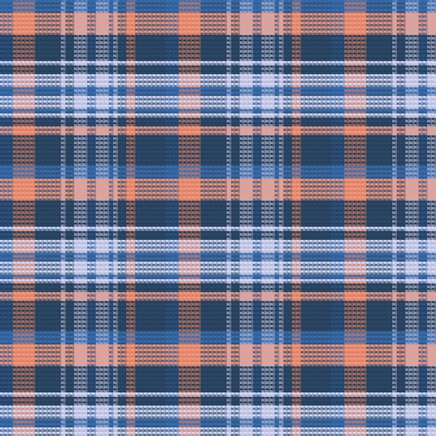 De fundo sem costura xadrez tartan com cor vintage. ilustração vetorial