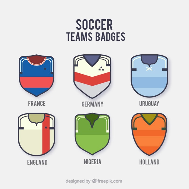 De futebol equipa nacional badges