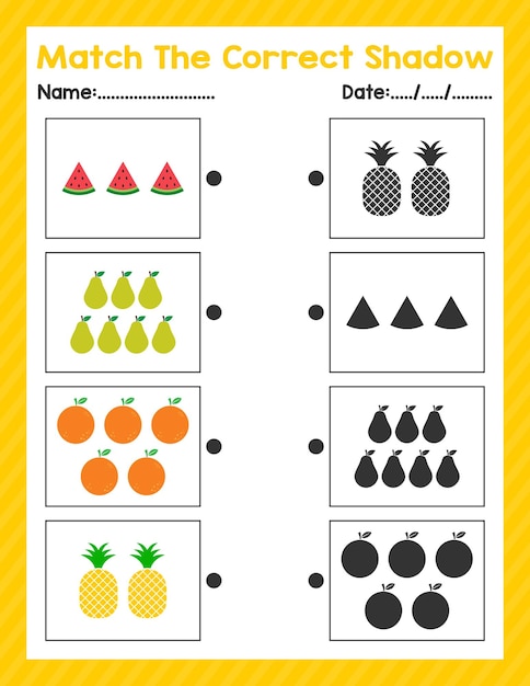 Contando a folha de atividades de matemática para crianças de