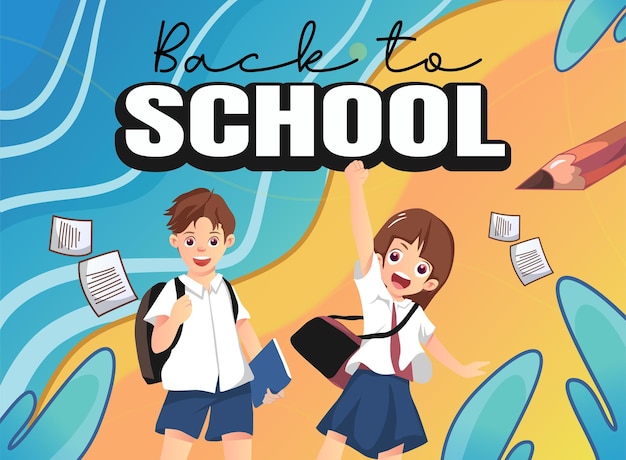 De volta à escola Design de postagens em redes sociais