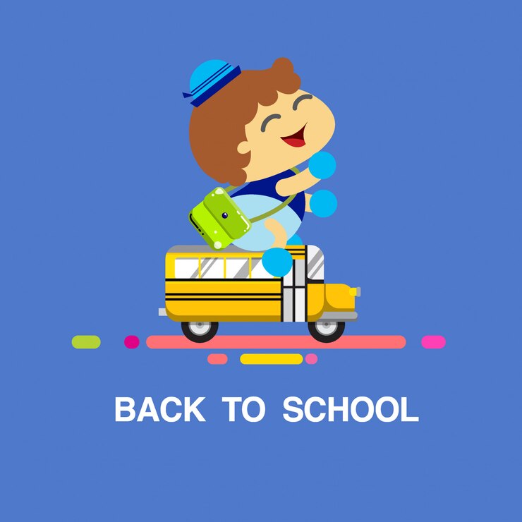 Vetor de volta à escola.