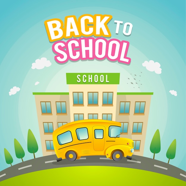 De volta à ilustração da escola