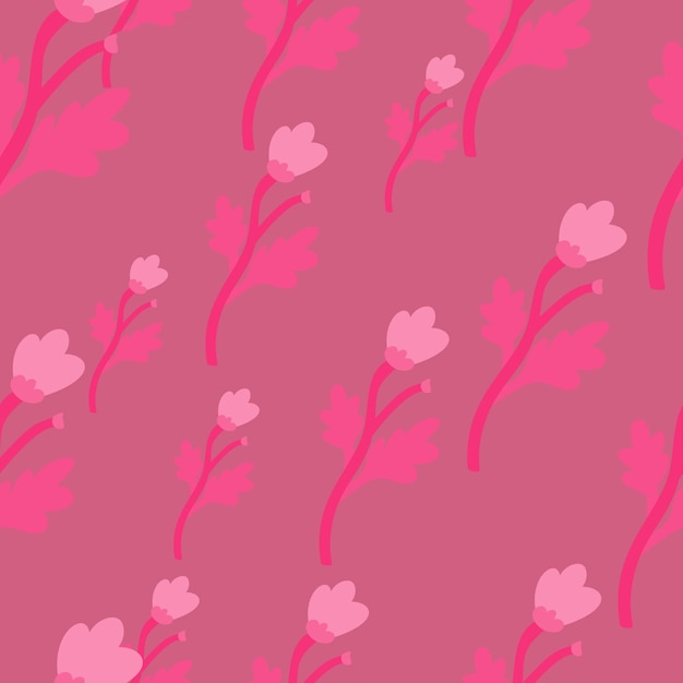 Decoração abstrata flor sem costura padrão Papel de parede floral botânico