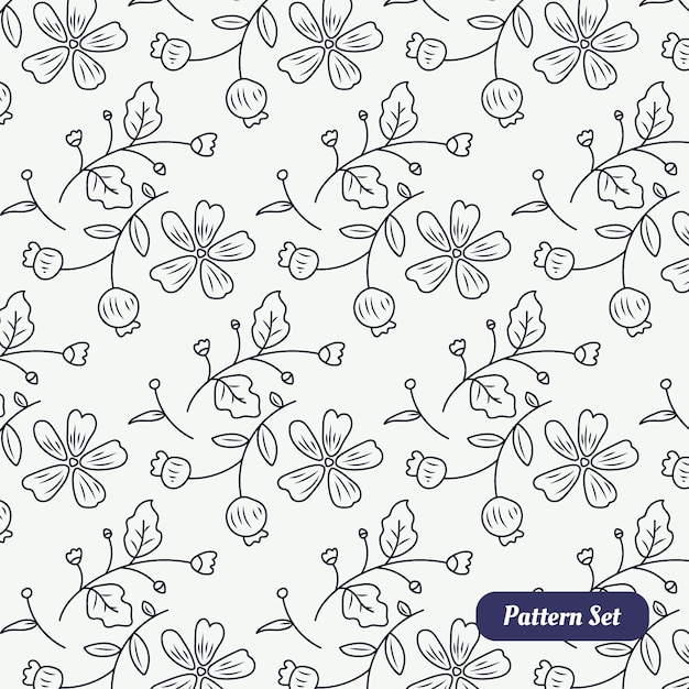 decoração de desenho de flores