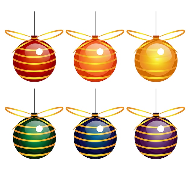 Vetor decoração de natal enfeites de natal