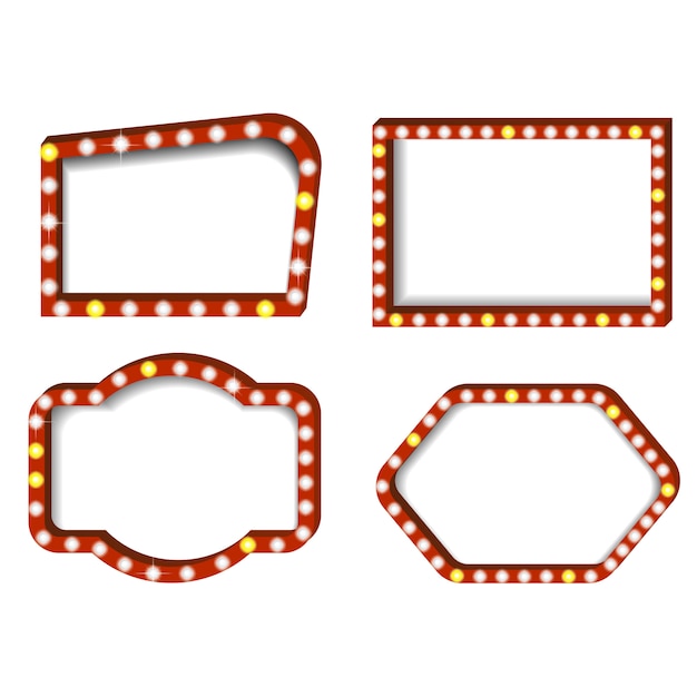 Definir ilustração de iluminação realista de Cinema
