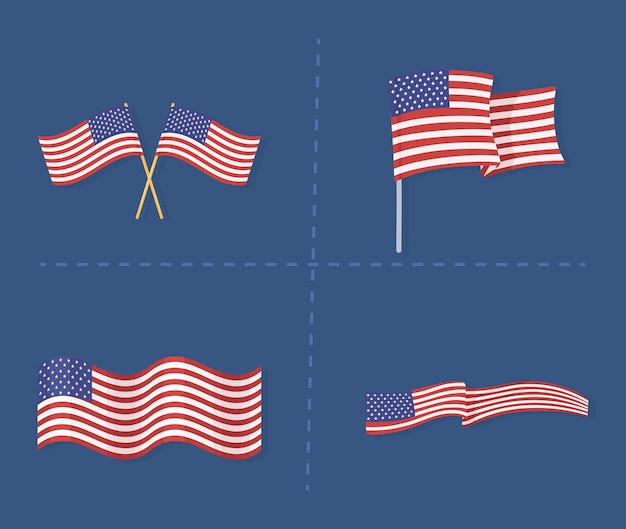 Definir o símbolo nacional das bandeiras americanas