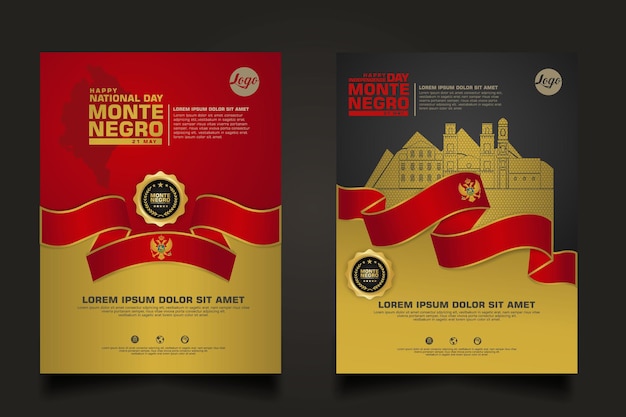 Definir promoções de cartazes feliz dia da independência de montenegro