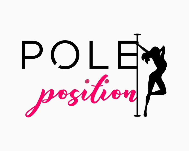 Vetor definir tipografia marca de palavra estúdio de dança ginástica balé aéreo ícone de beleza sexy vetor de design feminino