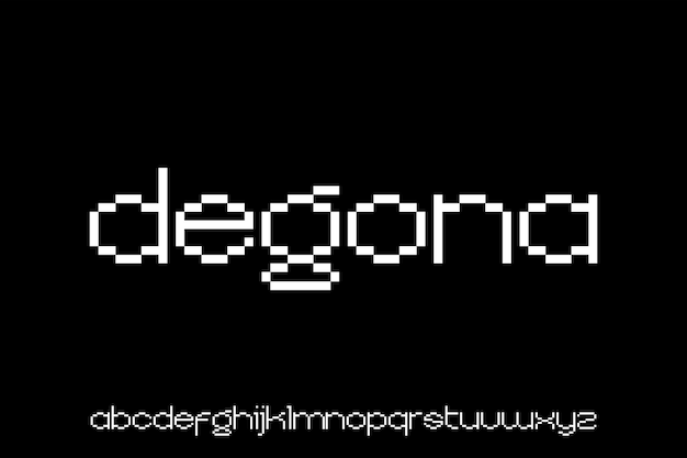 degona 8 bits digital moderna fonte única