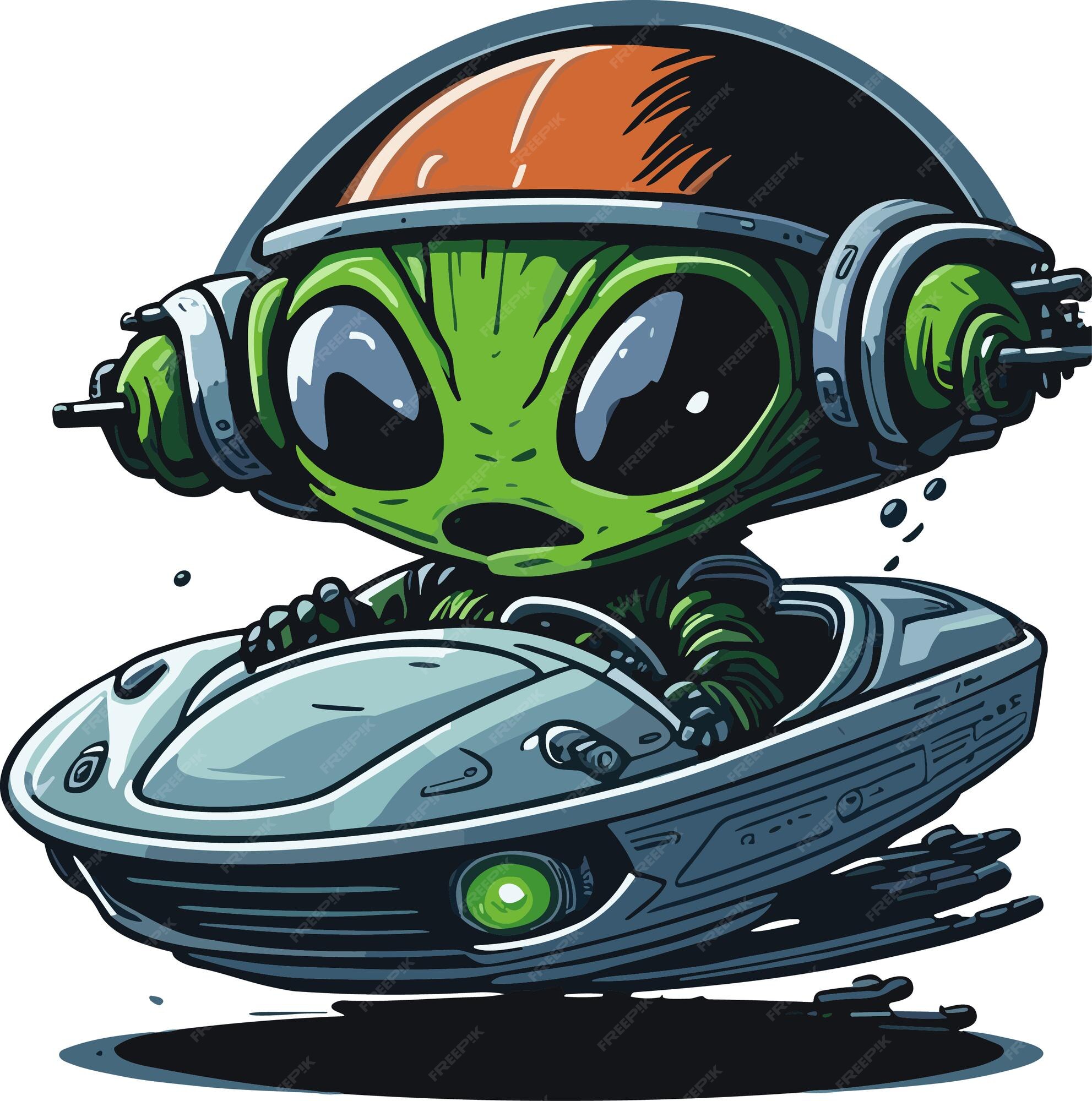 Design PNG E SVG De Personagem De Desenho Animado Alienígena Kawaii  Espacial Para Camisetas