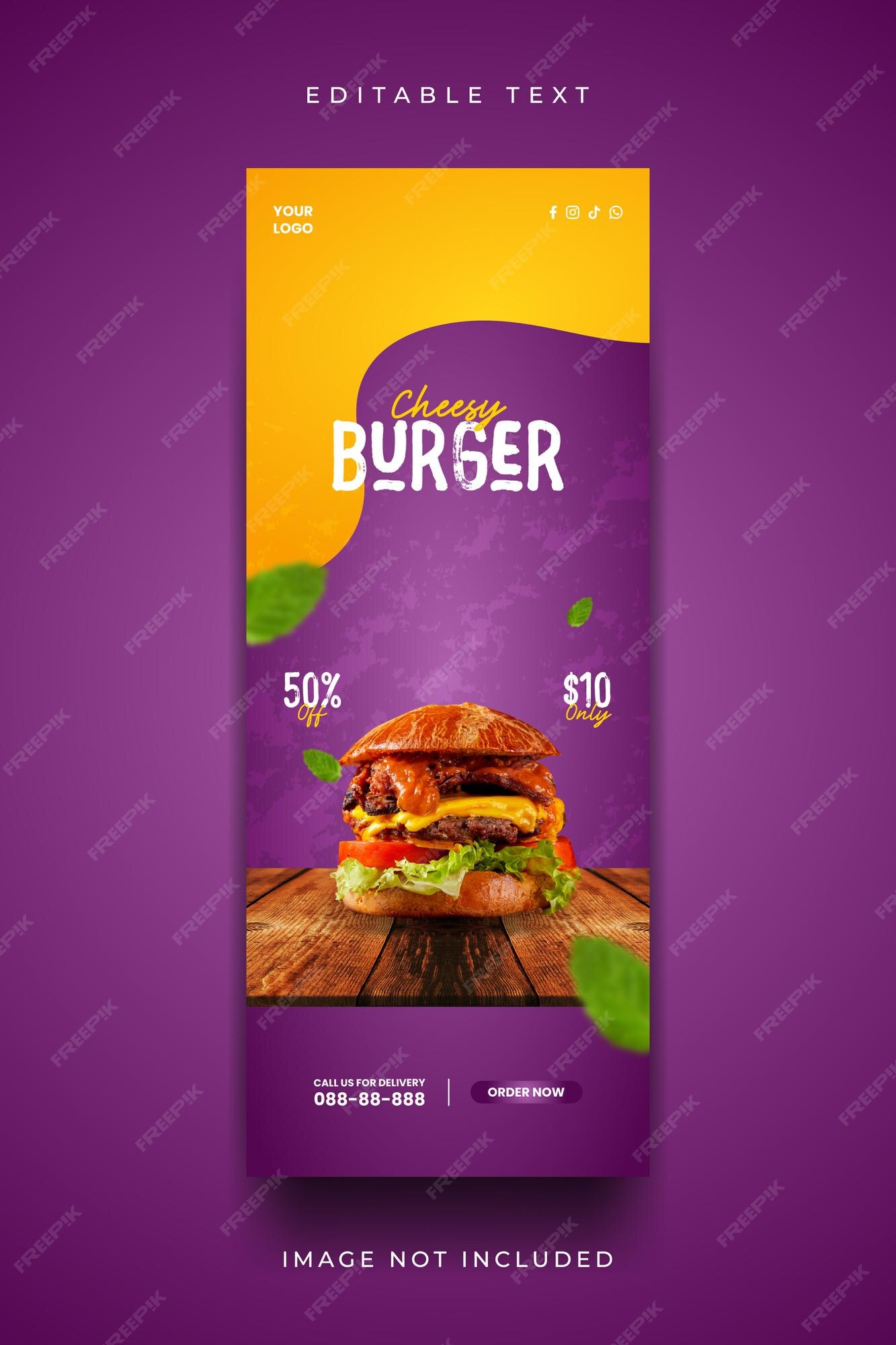 Banner Temos Lanches Xis Hamburguer Comida