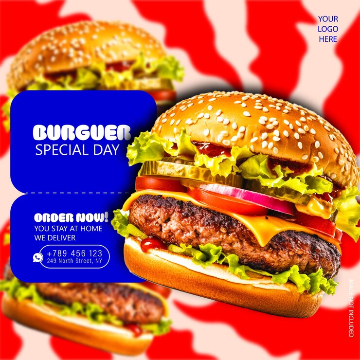 Vetor delicious cheeseburger promoção dia especial design de oferta