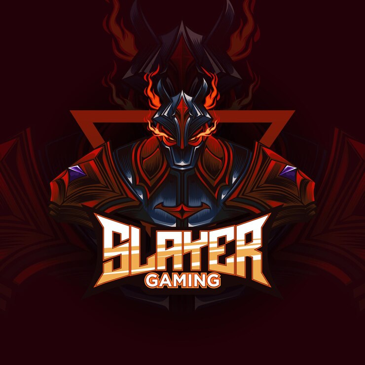 Demon Slayer Warrior Logo Gaming E Sport Ilustração Vermelho Preto