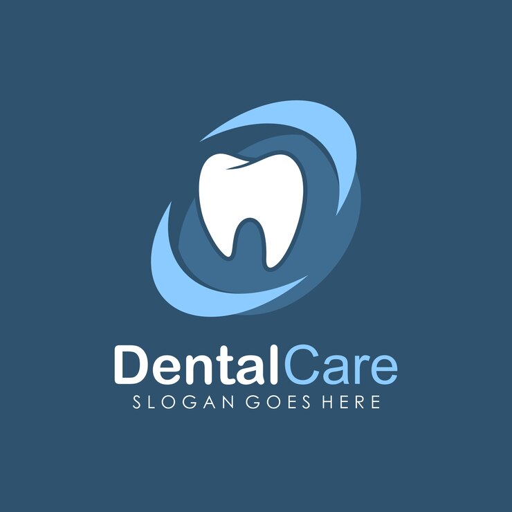 Vetor dental care and dentistry logo deign template