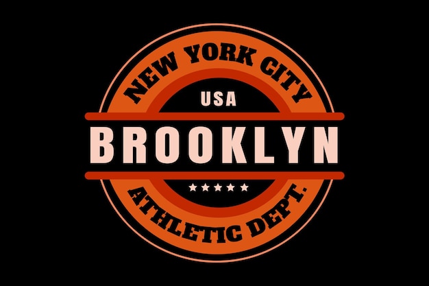Departamento de Atletismo do Brooklyn em Nova York, cor laranja