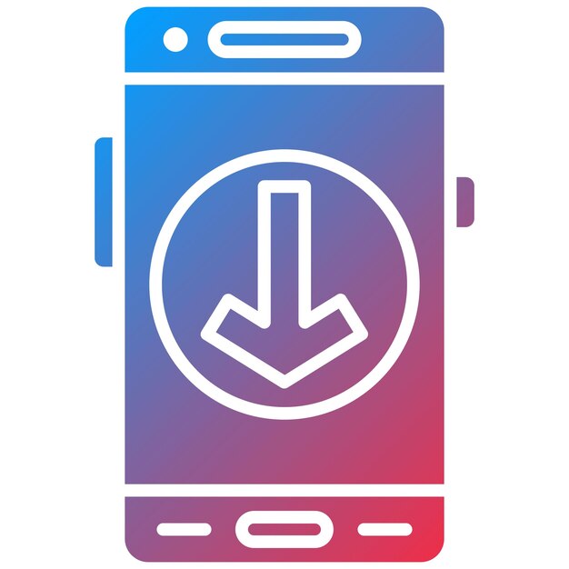 Vetor descarregar imagem vetorial de ícone pode ser usado para desenvolvimento de aplicativos móveis