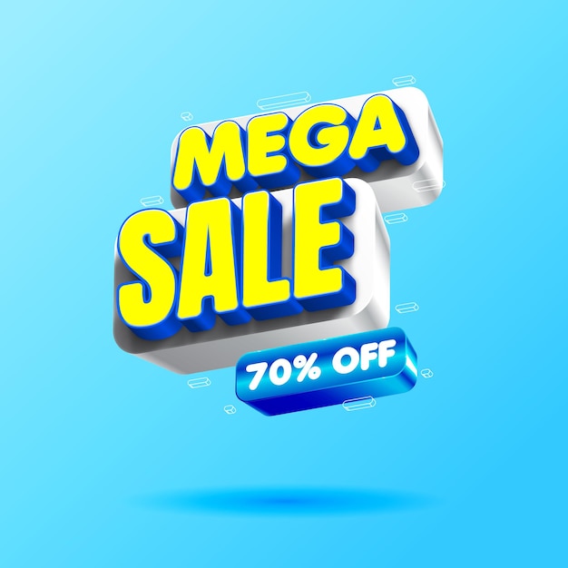 Desconto 3d mega sale