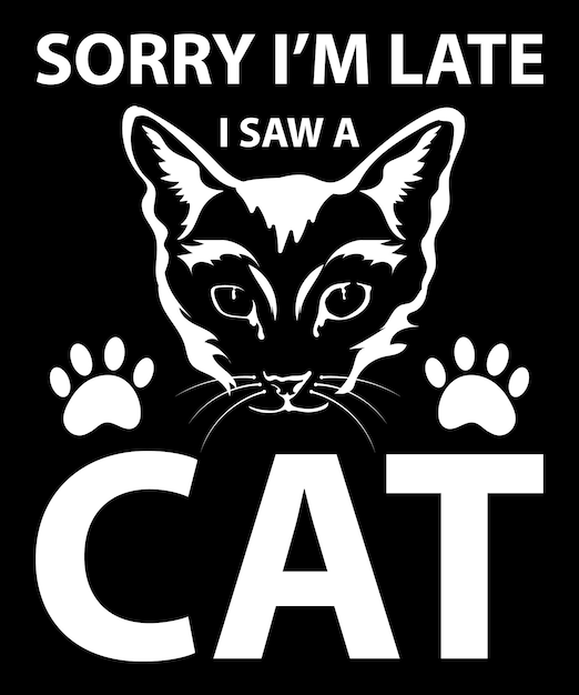 Design PNG E SVG De Gato Animal Simples Para Camisetas